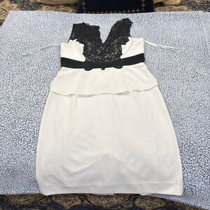 Antonio Melani, Black and White Dress, Size 8